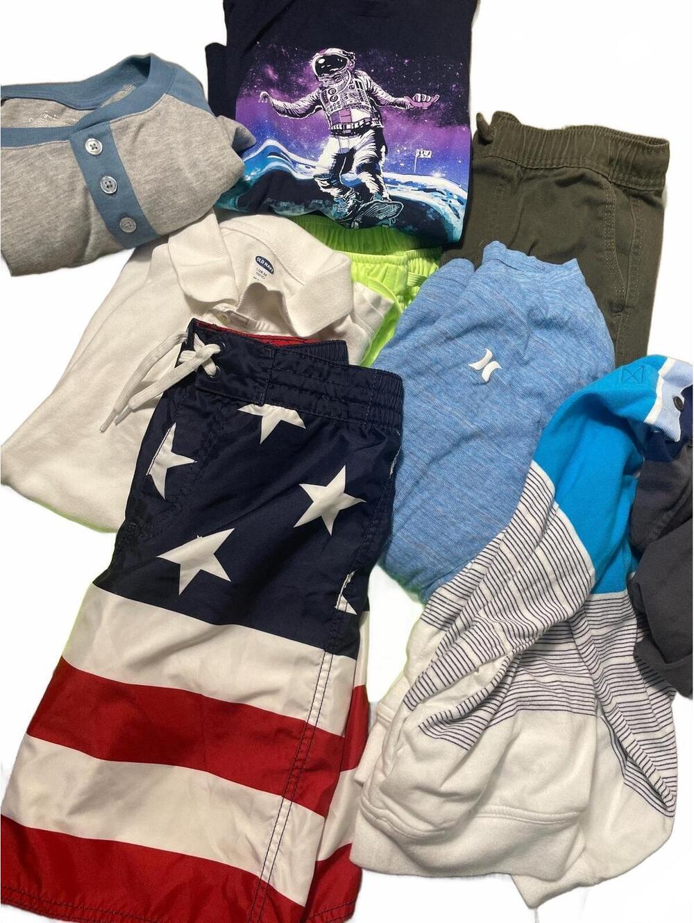 Old Navy Boys Mixed Clothing Bundle Size Large 10-12 Lot of 8 Summer Sporty